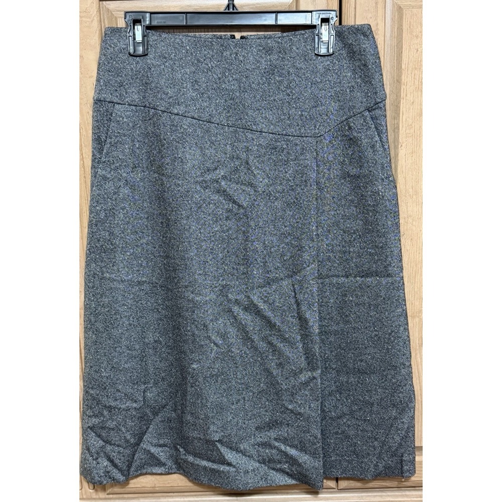 TALBOTS Wool Blend Pencil Skirt Women's Size 4 Gray Lined Career Workwear